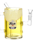 Dabtized Beer Mug Piece Glycerin Glass Water Pipe