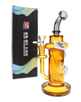 6B Glass 10″ Recycler Bong Showerhead Perc
