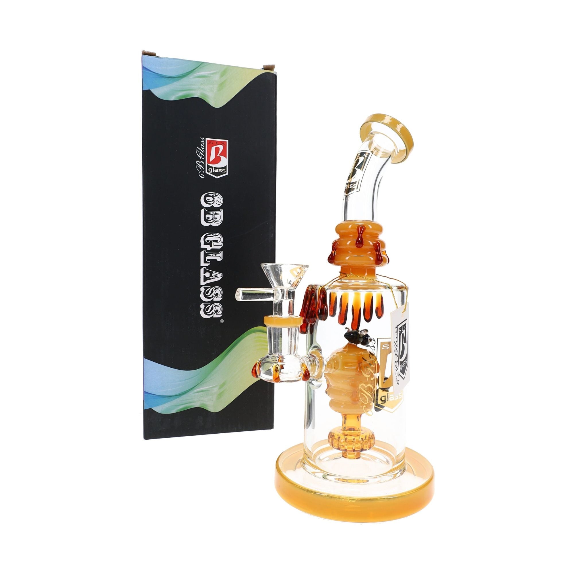 6B Glass Bee Water Pipe with package