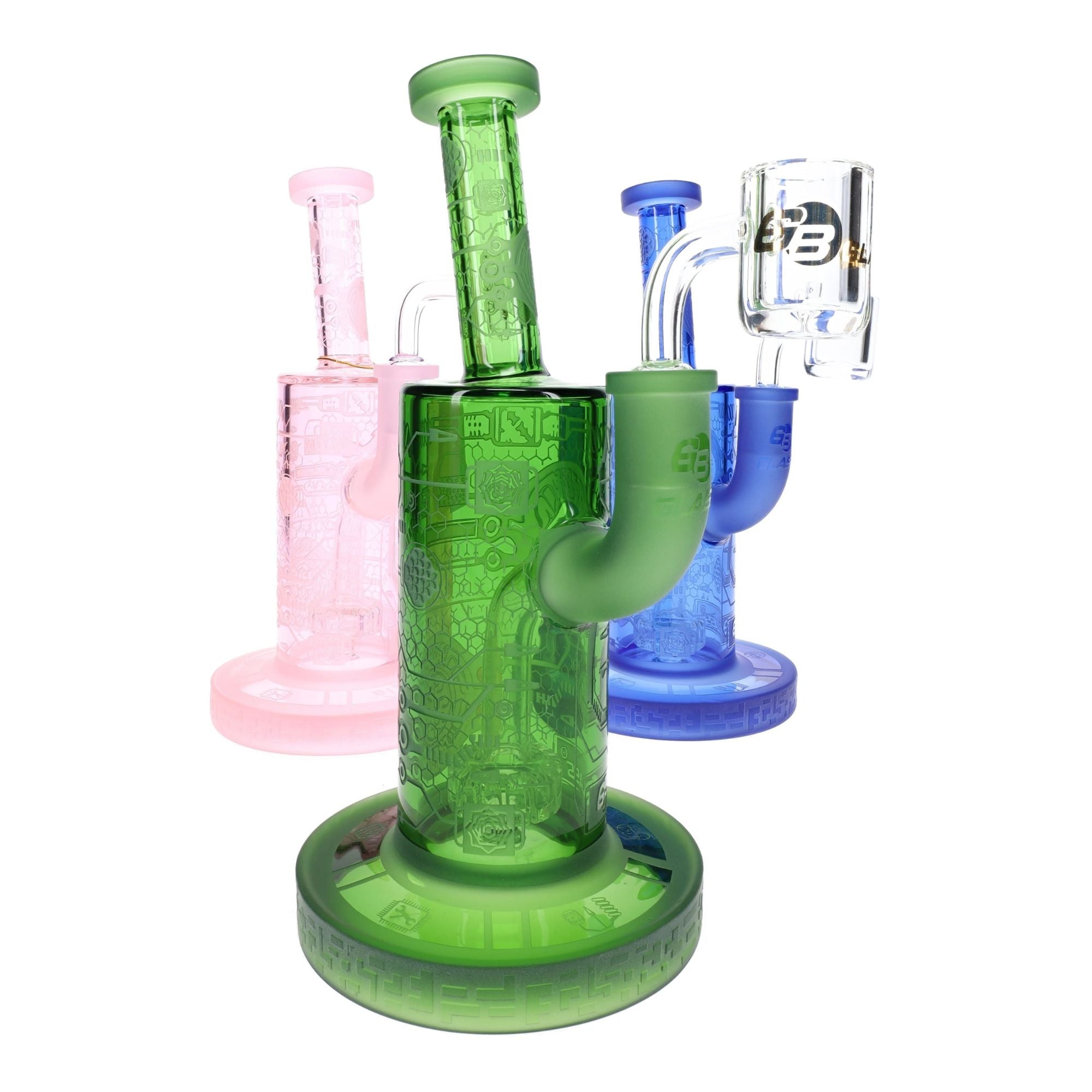 6B Glass Biotech Frosted Dab Rig 8″