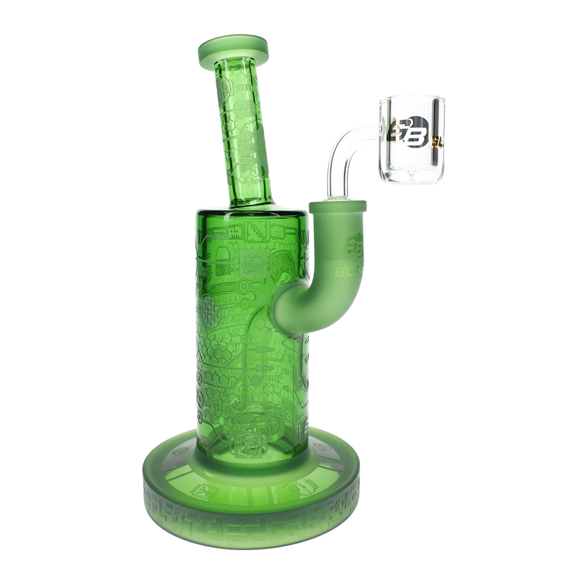 6B Glass Biotech Frosted Dab Rig 8″