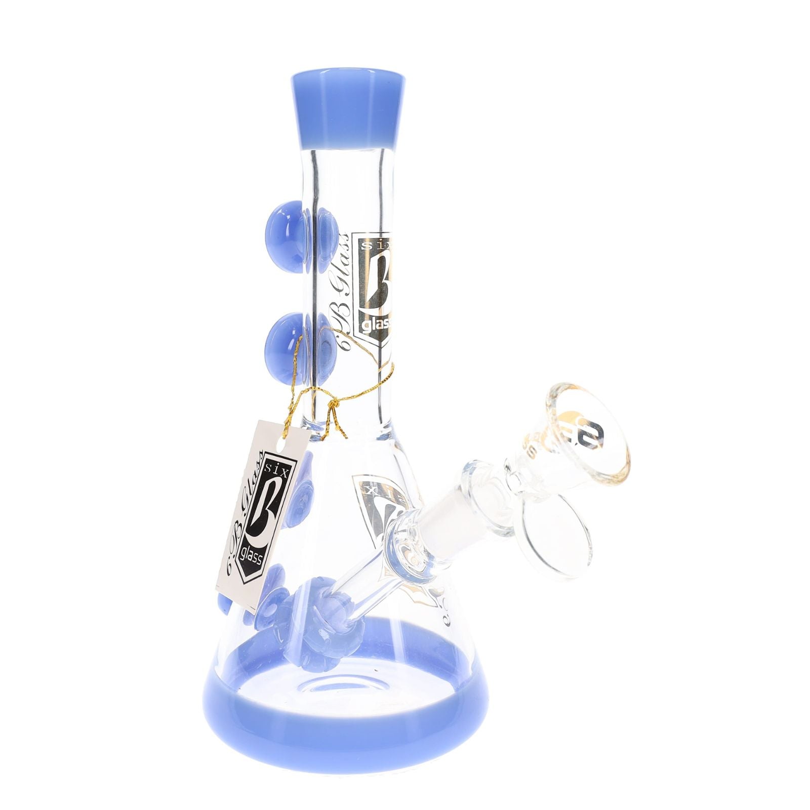 6B Glass Double Showerhead Bong