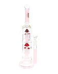 6B Glass Dual Mushroom Multi-Perc Bong 14″