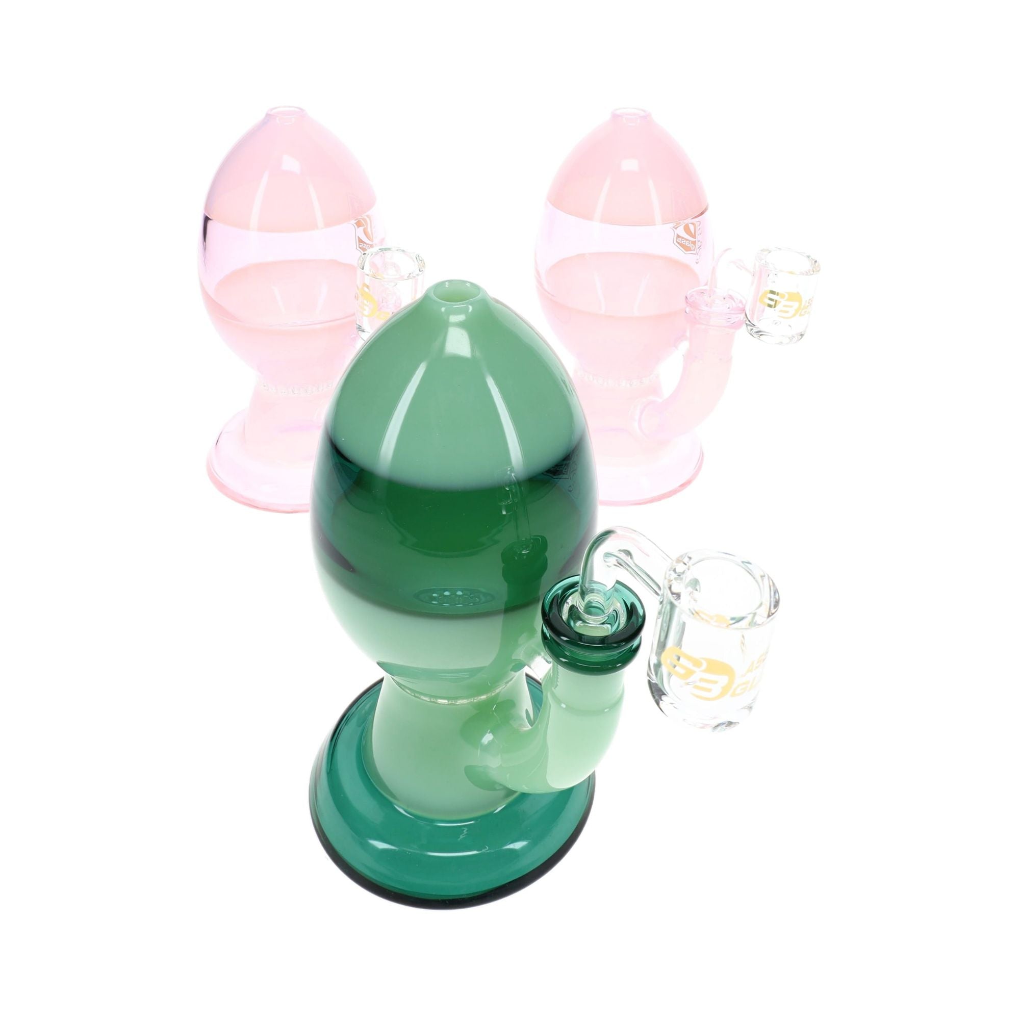 6B Glass Egg Dab Rig Honeycomb Perc