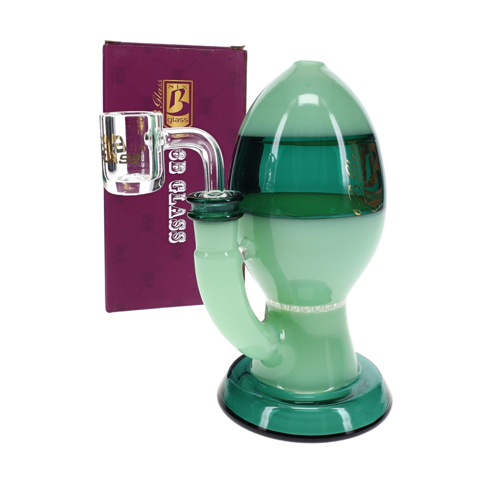 6B Glass Egg Dab Rig Honeycomb Perc