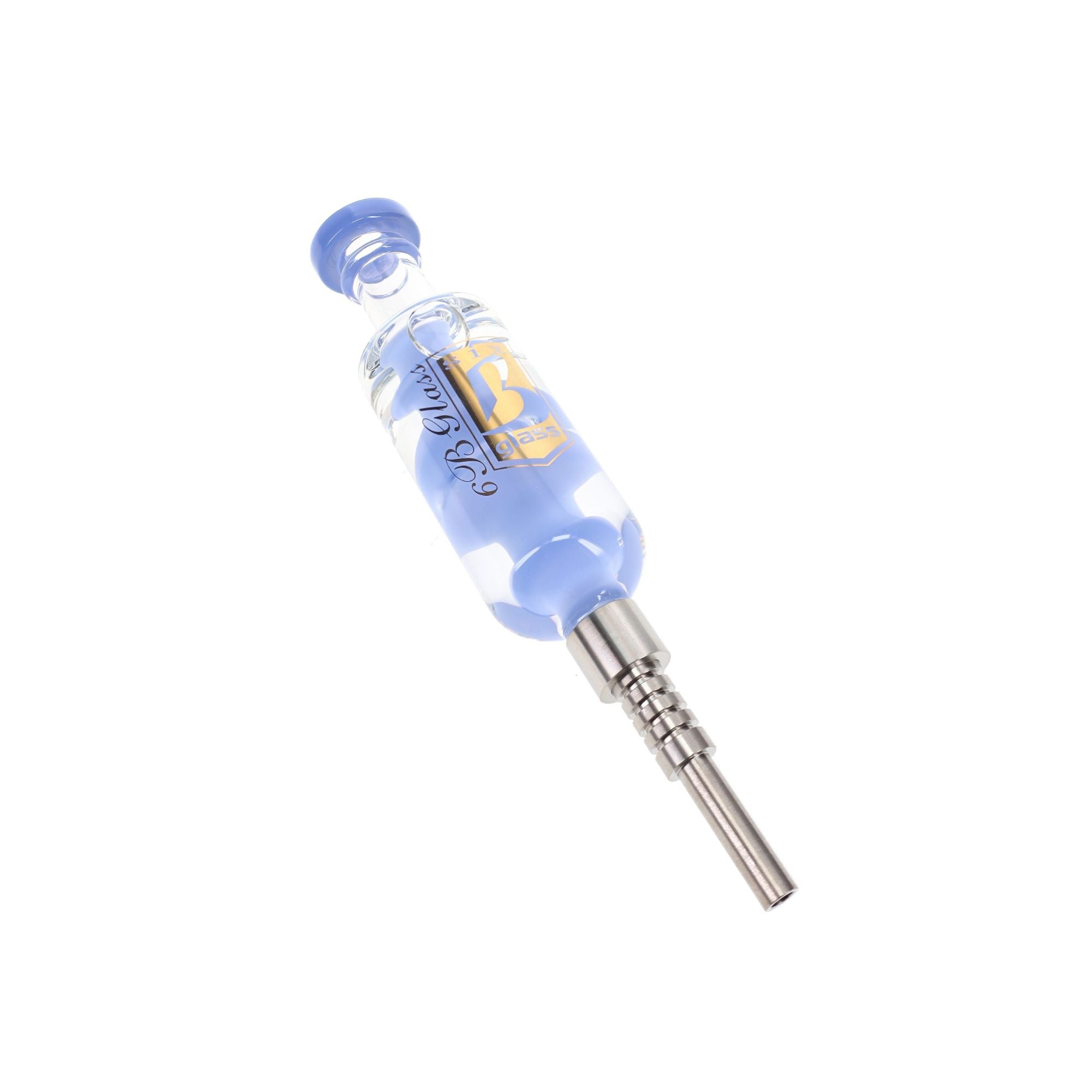 6B Glass Fluid-Filled Glass Dab Straw