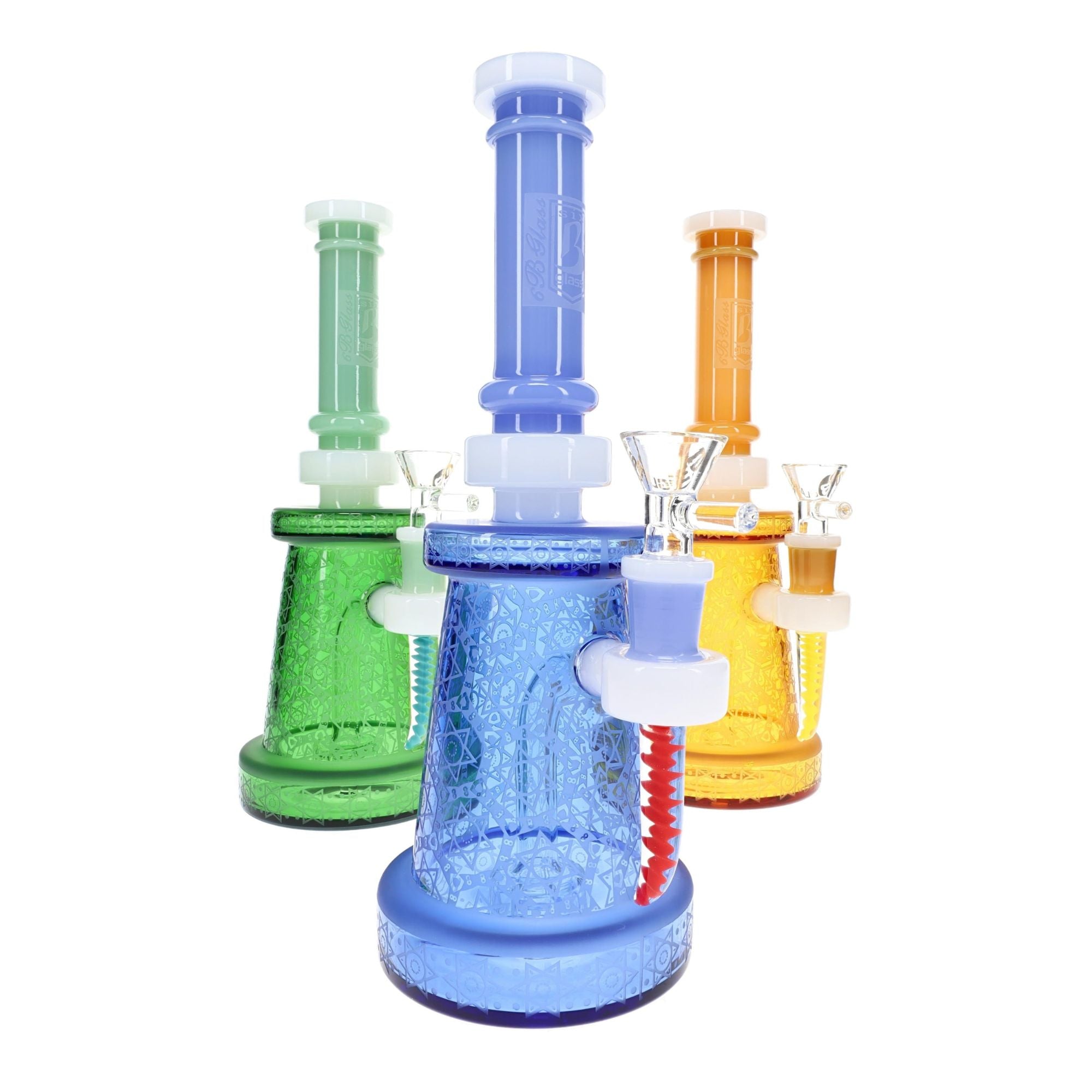 6B Glass Frosted Star Water Pipe
