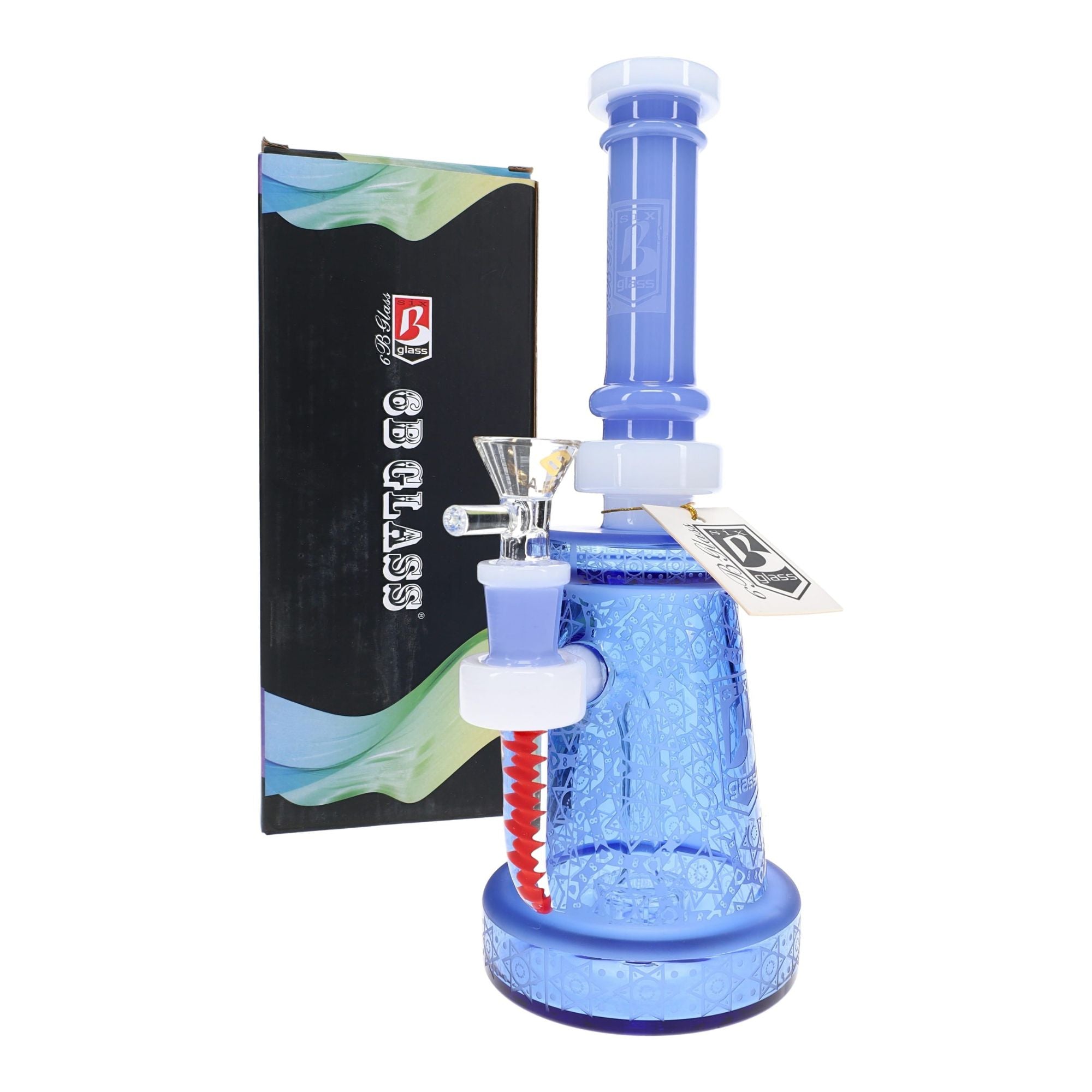 6B Glass Frosted Star Water Pipe