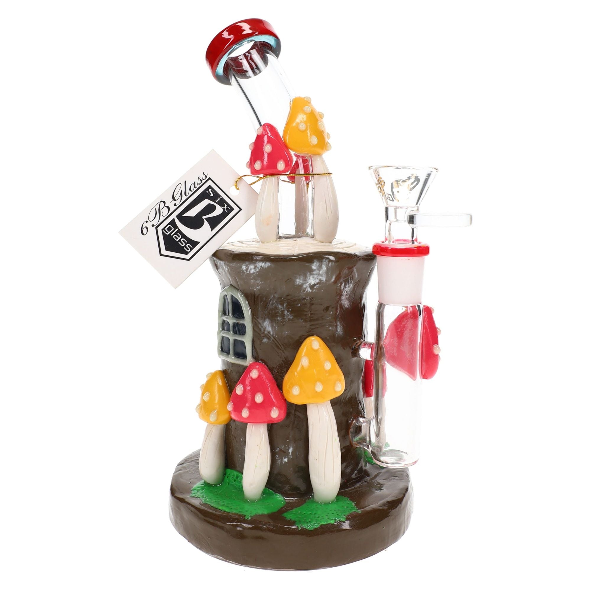 6B Glass Mushroom Water Pipe 8″