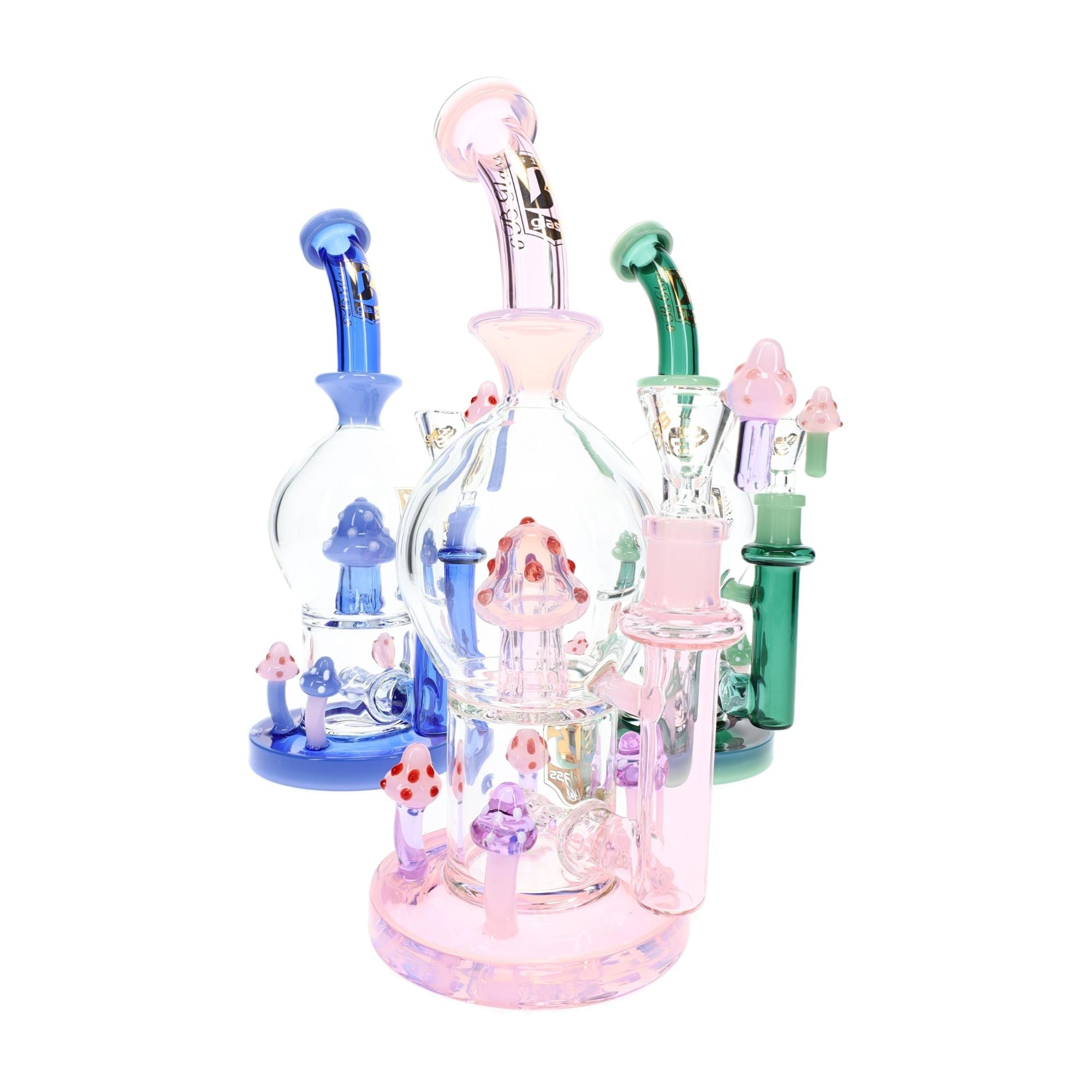 6B Glass Mushroom Water Pipe 10″