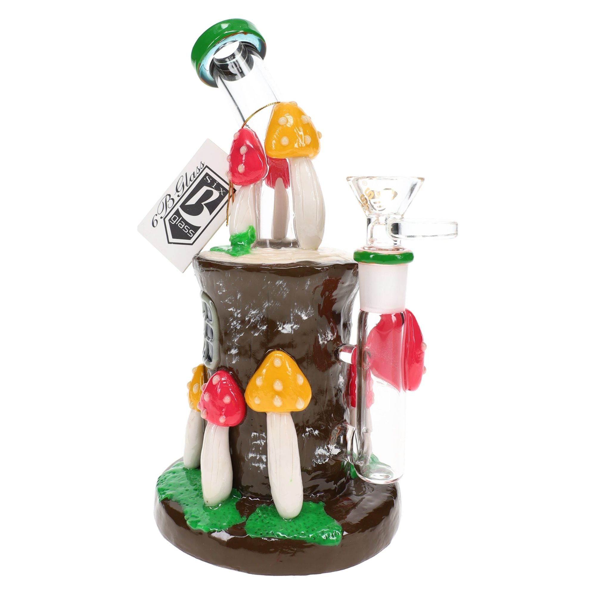 6B Glass Mushroom Water Pipe 8″