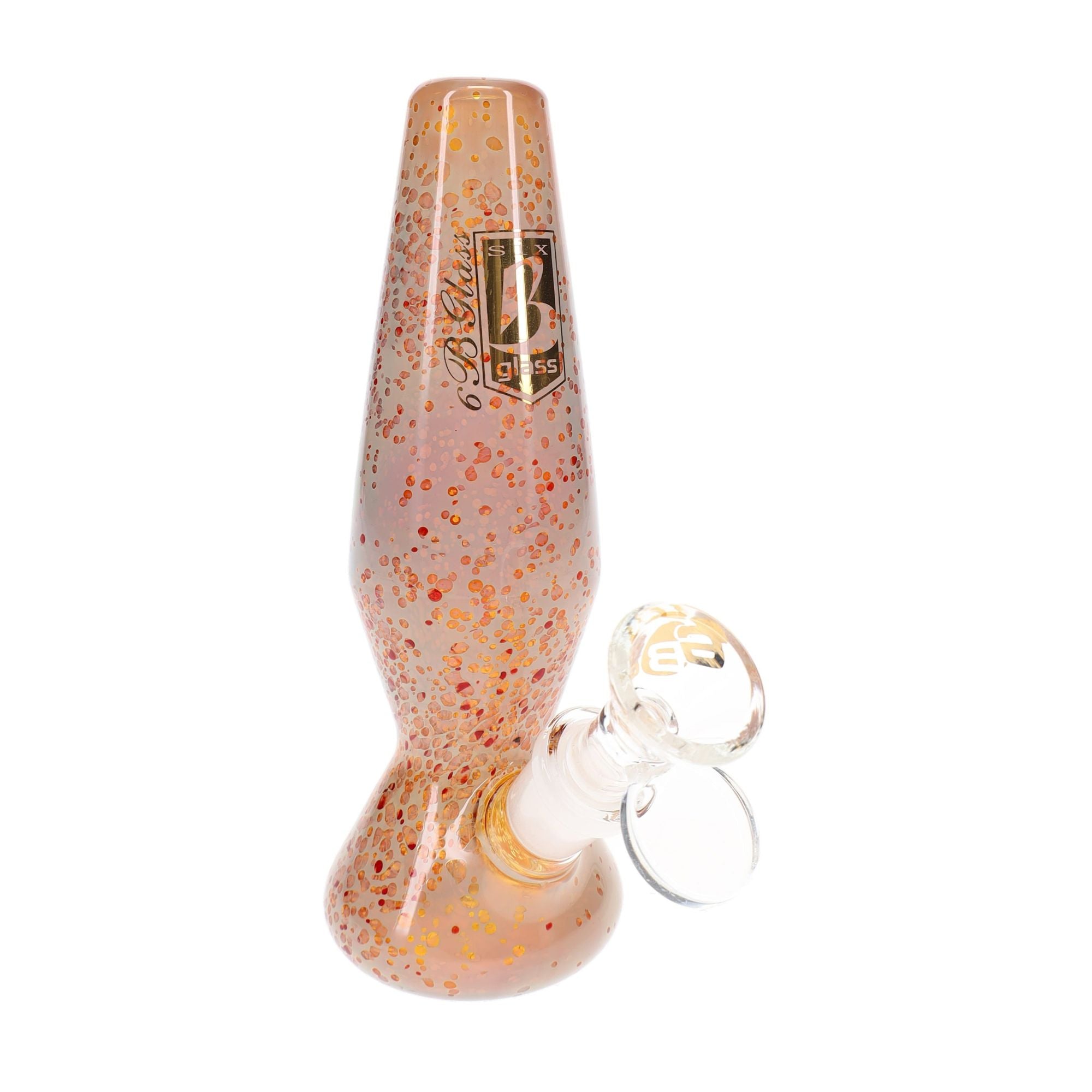 6B Glass Silver Fumed Color Changing Bong 6″