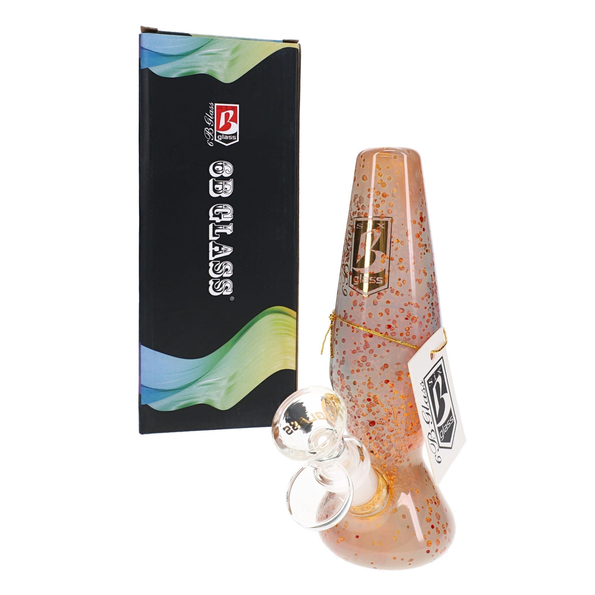 6B Glass Silver Fumed Color Changing Bong 6″