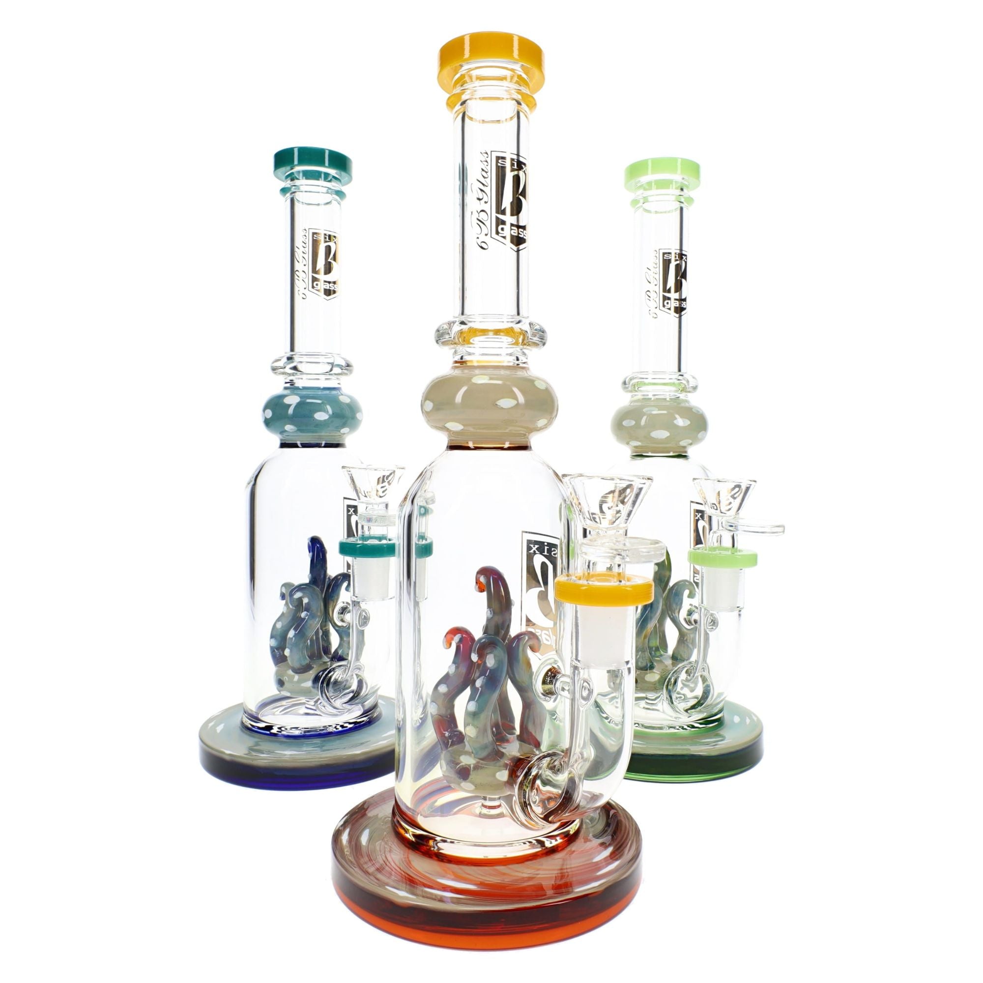 6B Glass Silver Fumed Stemless Bong
