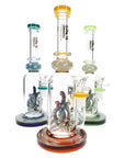 6B Glass Silver Fumed Stemless Bong