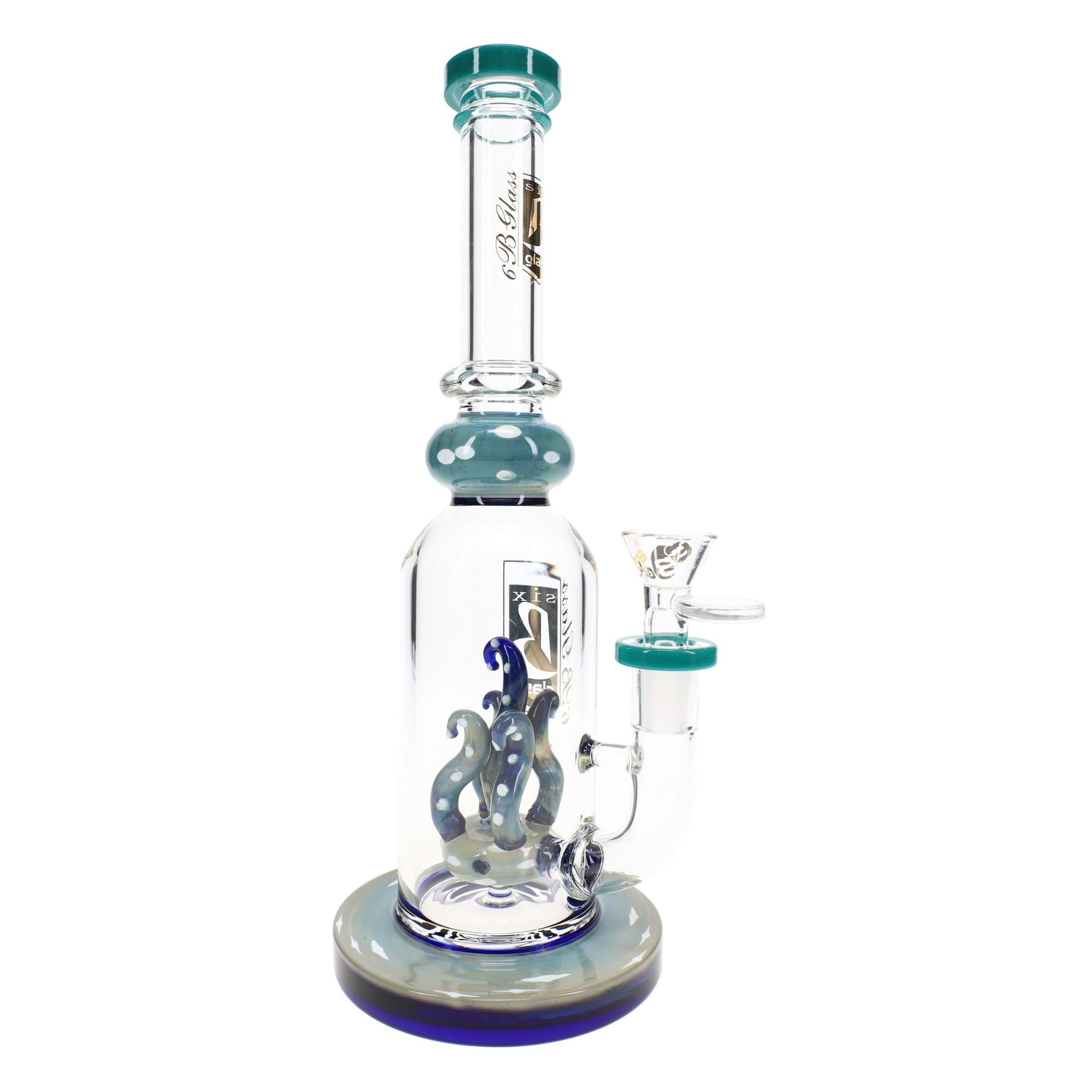 6B Glass Silver Fumed Stemless Bong