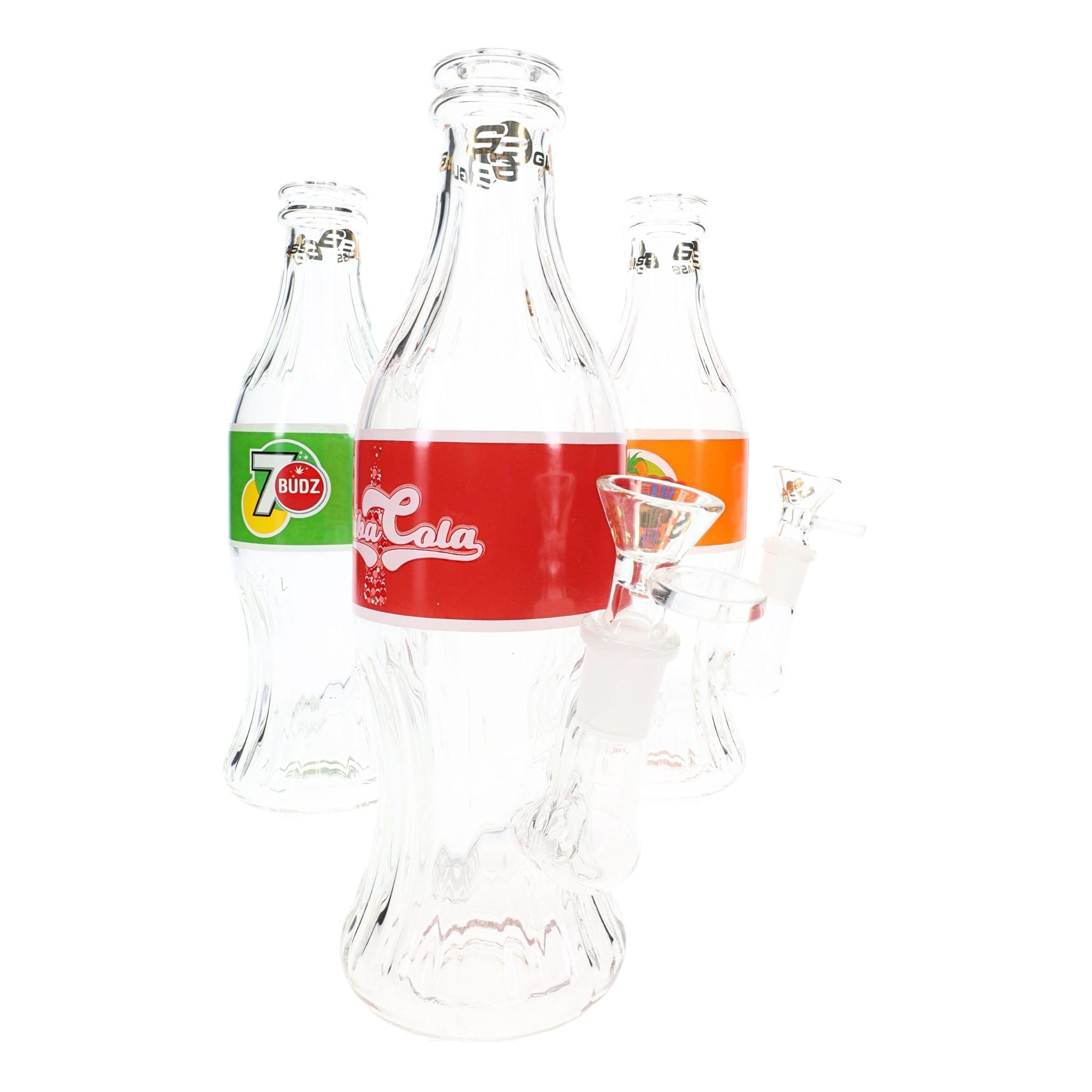 6B Glass Soda Bottle Water Pipe