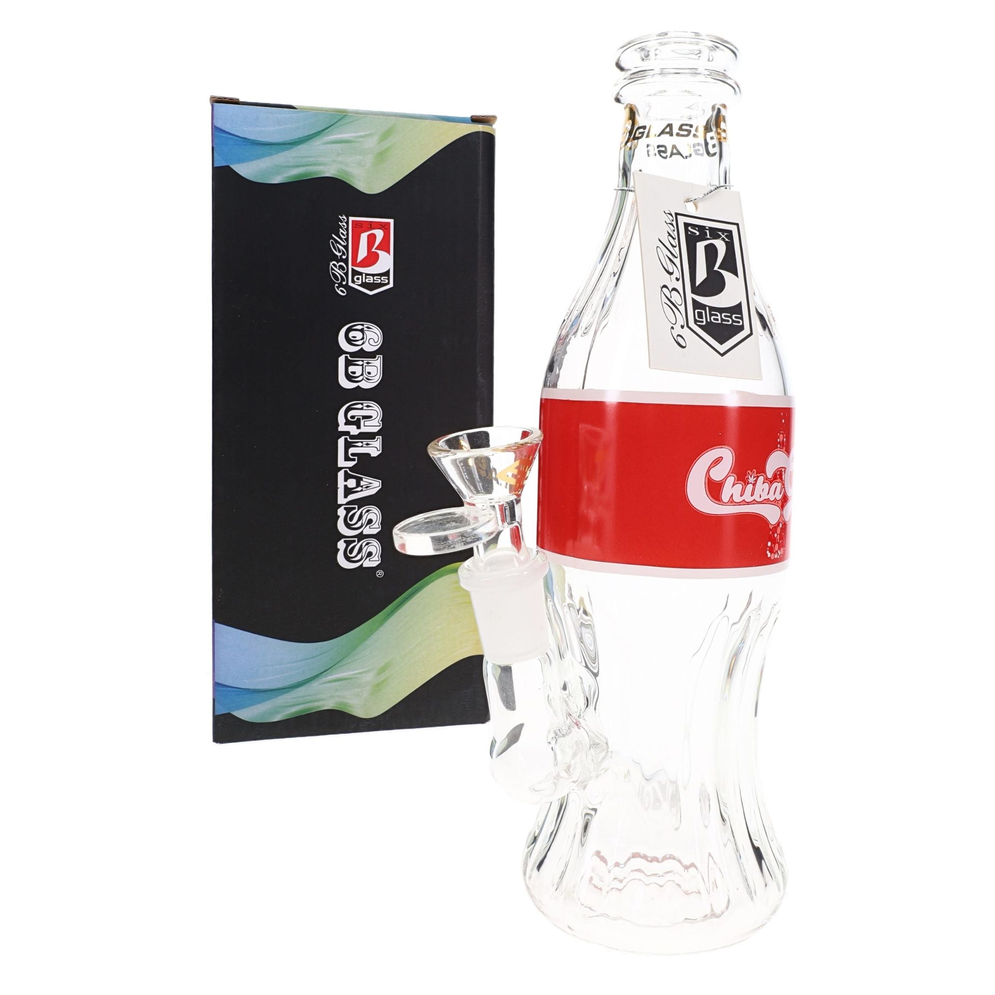 6B Glass Soda Bottle Water Pipe
