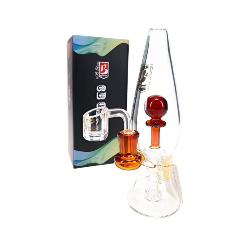 6B Glass Stemless Lava Lamp Dab Rig 8″