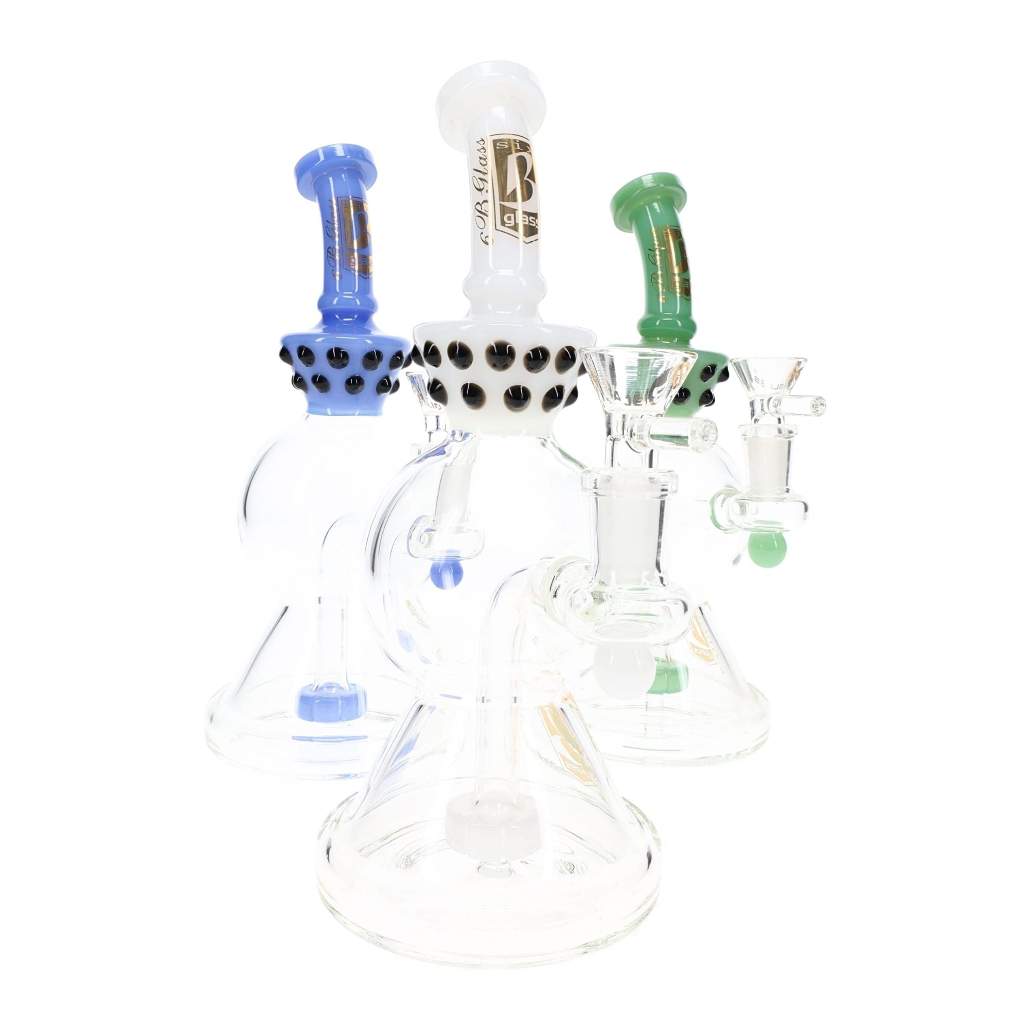 6B Glass Stemless Water Pipe 9″