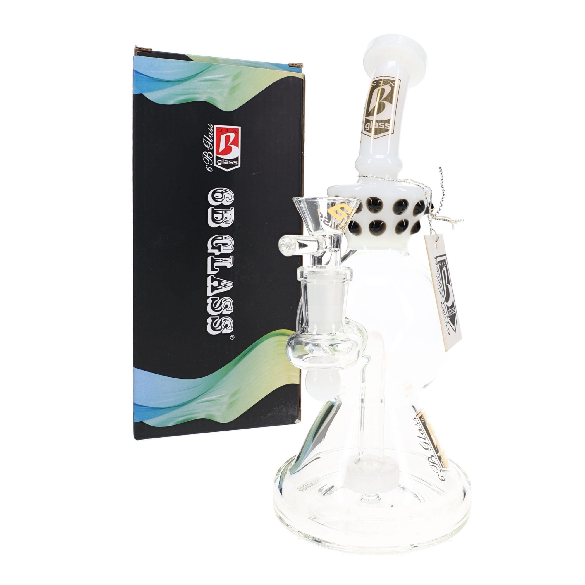 6B Glass Stemless Water Pipe 9″