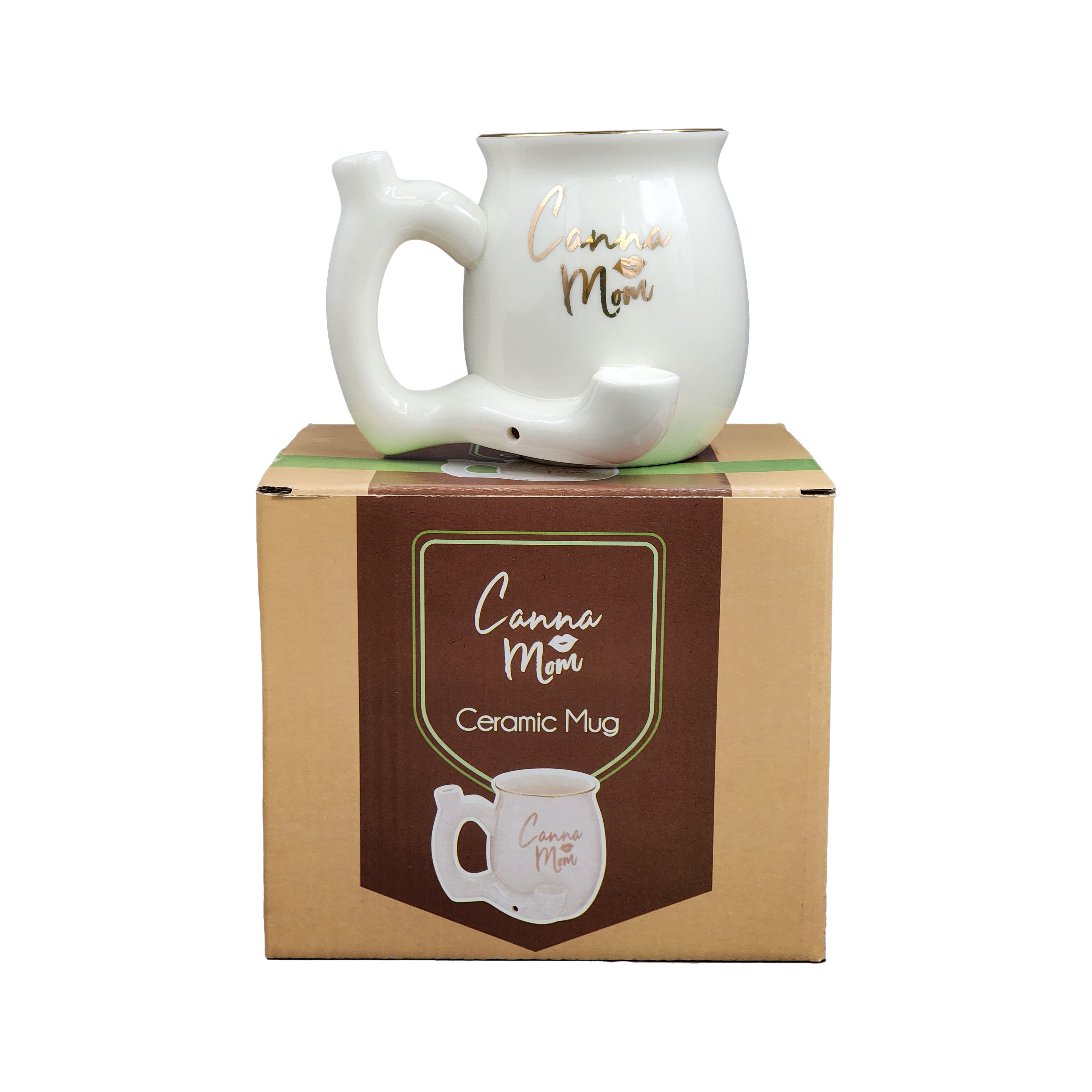 Canna Mom Pipe Coffee Mug - inhalco