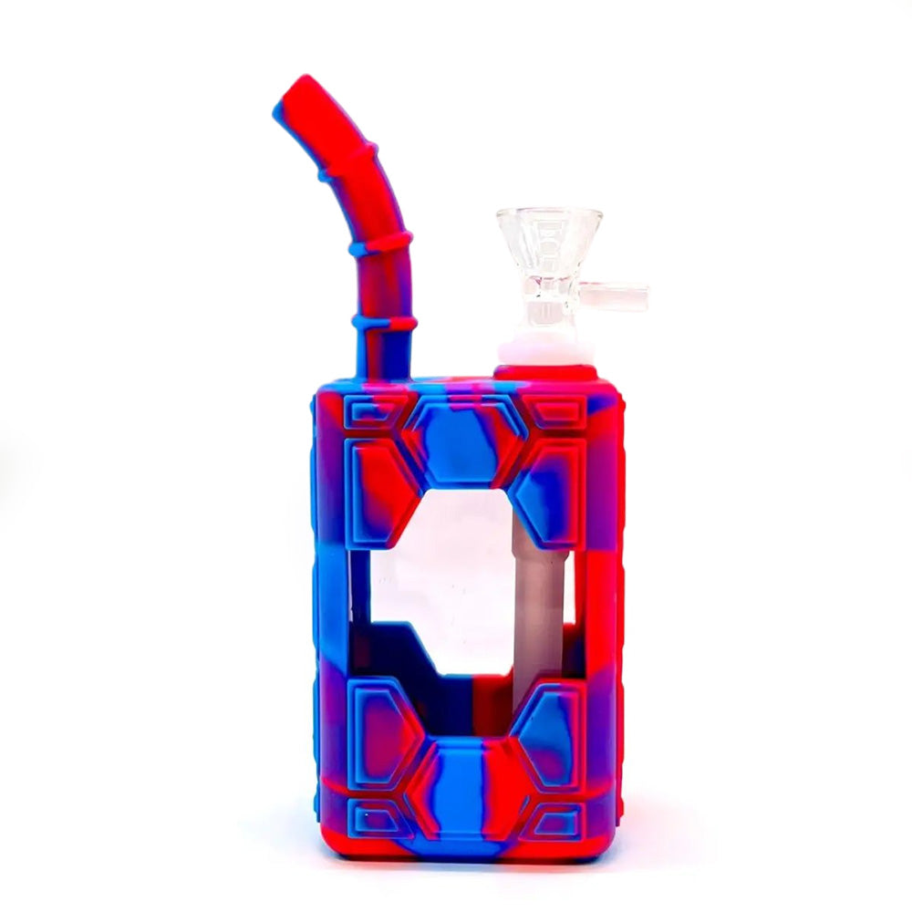 7&quot; Silicone Juice Box Bong Kit - inhalco