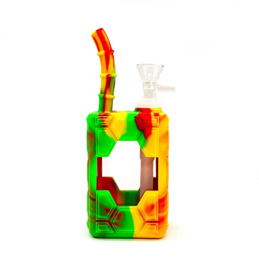 7&quot; Silicone Juice Box Bong Kit - inhalco