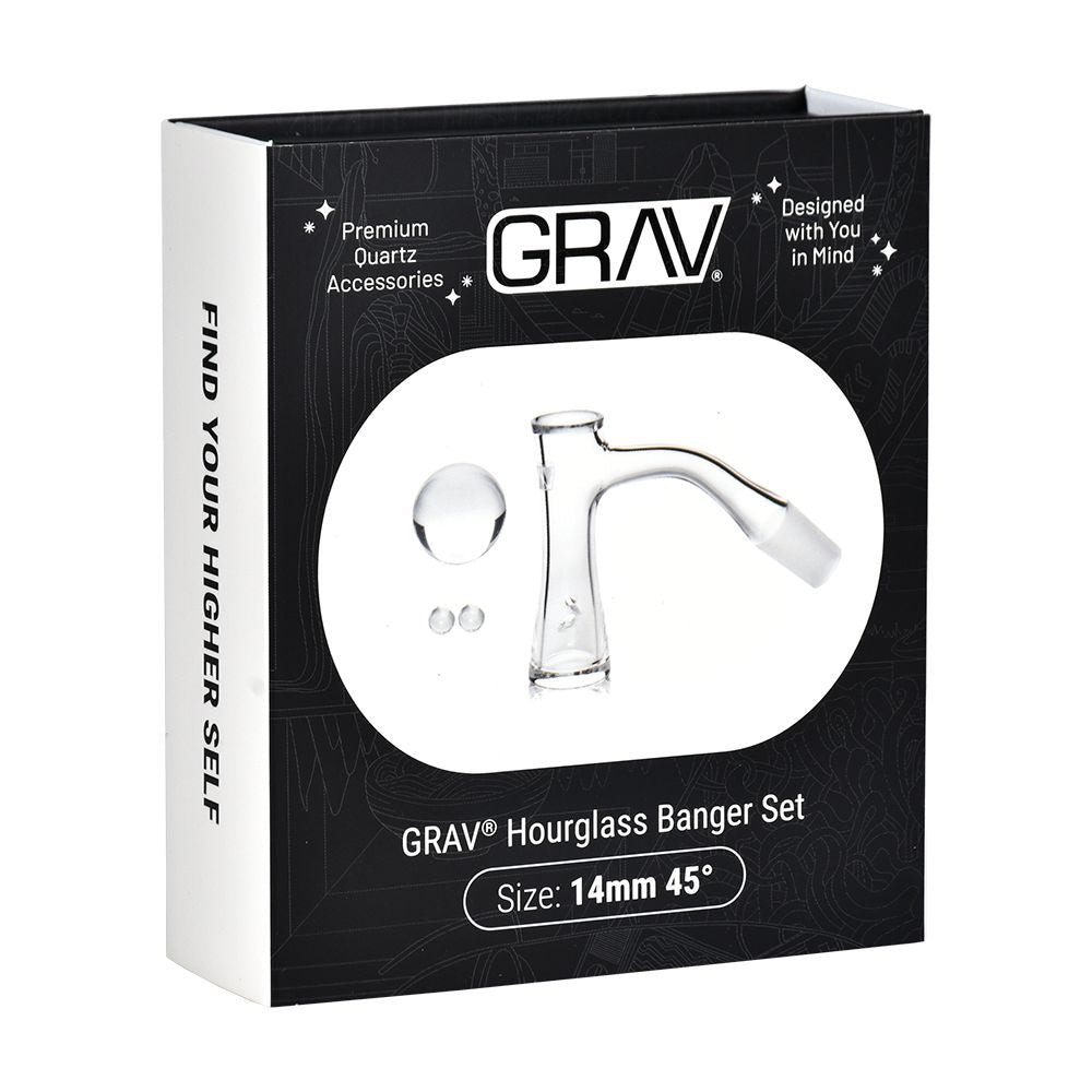 GRAV Hourglass Quartz Banger Set 4Pcs