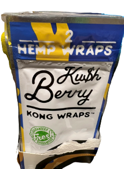 Kong Hemp Organic Herbal Wraps Kush Blueberry Flavor