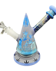 7" Etched Cone Water Pipe - INHALCO