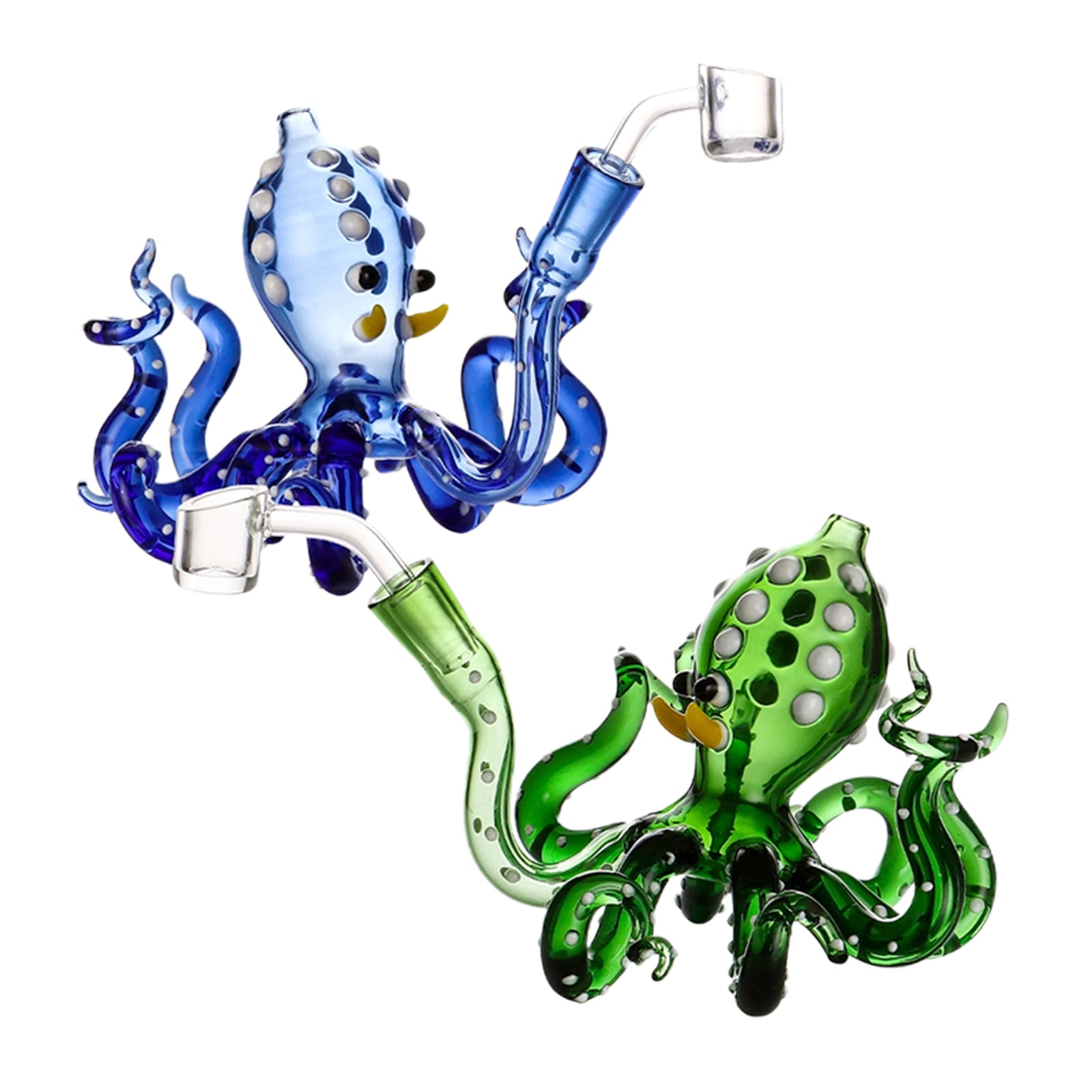 7-Inch Colored Octopus Dab Rig with Banger – INHALCO
