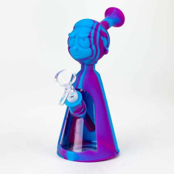 7&quot; Rick and Morty Silicone Bong - INHALCO