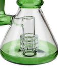 7" Color Glass Bent Neck Bong - INHALCO