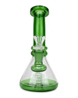 7" Color Glass Bent Neck Bong - INHALCO