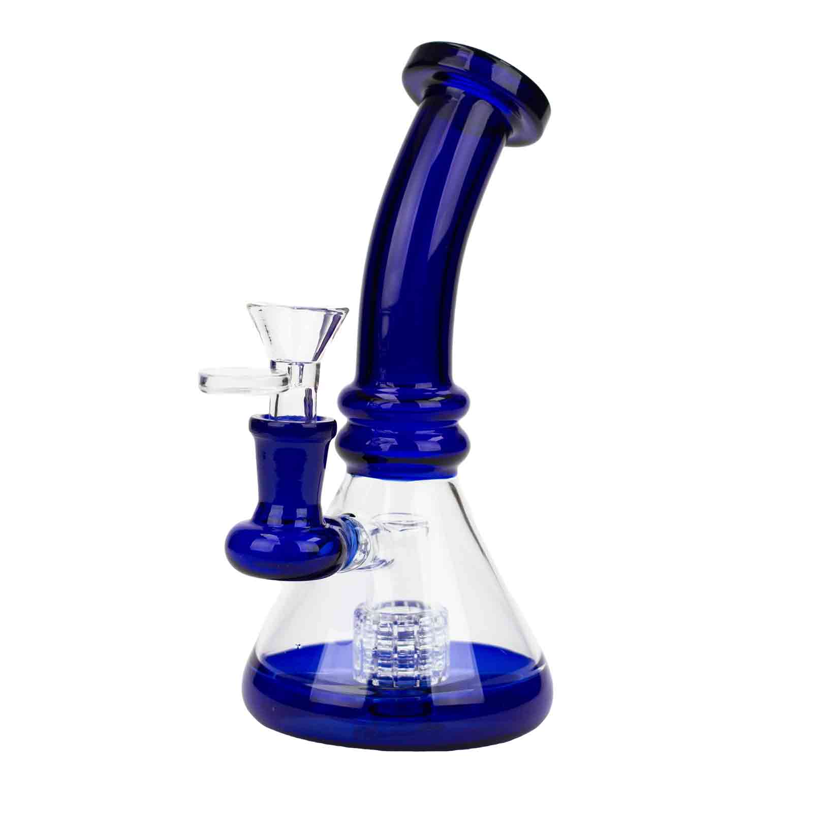 7&quot; Color Glass Bent Neck Bong - INHALCO