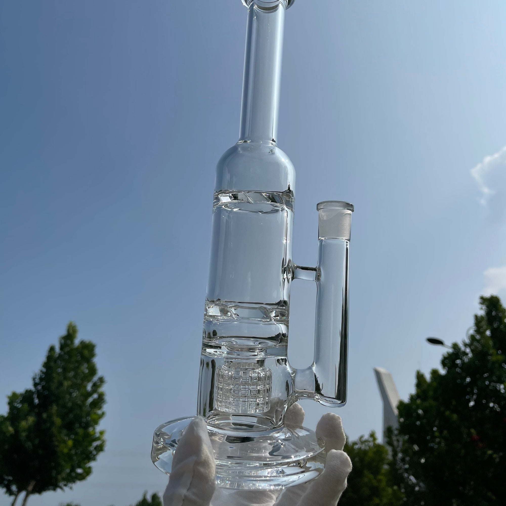 Dual Chamber Chugger Bong 12"