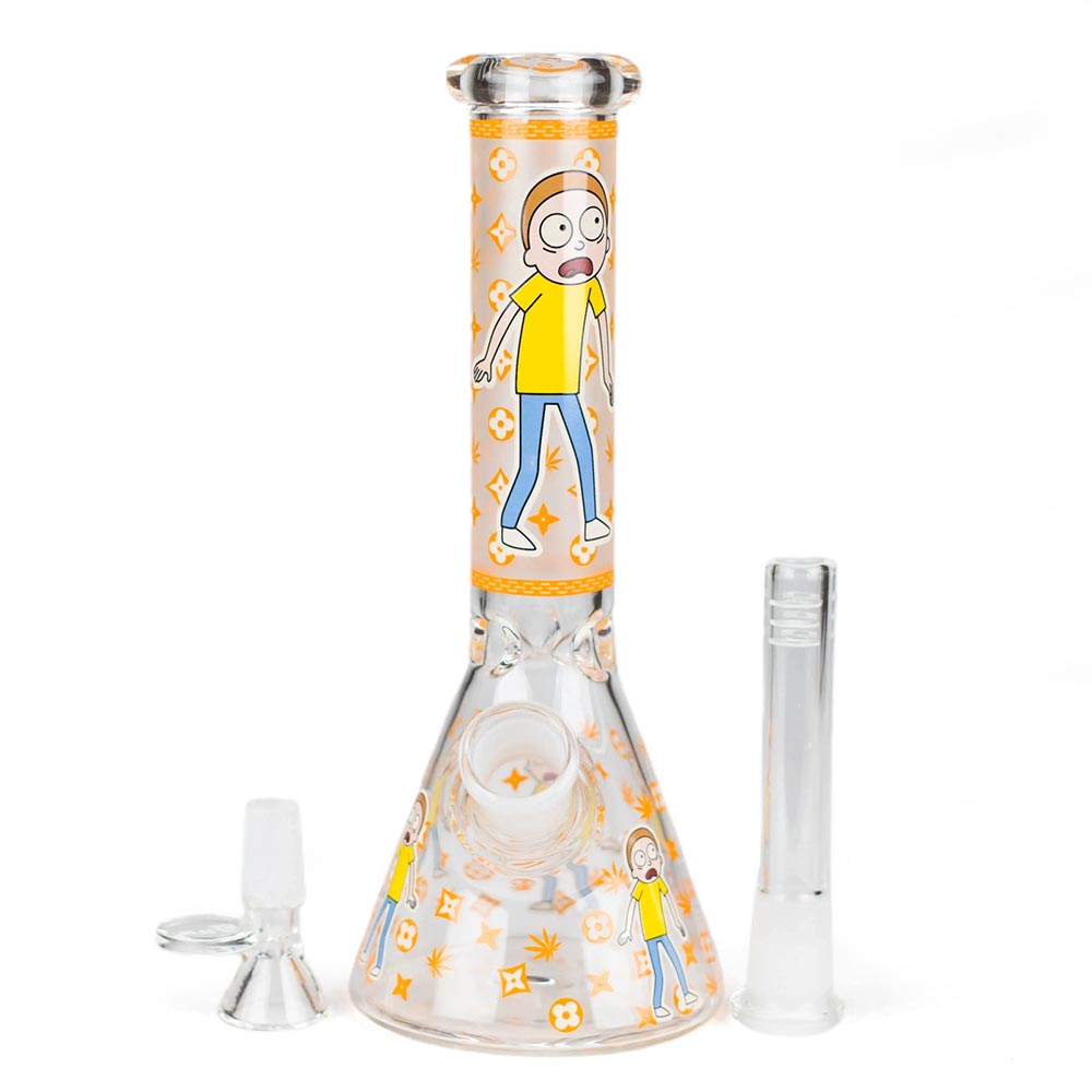 8" Glow In The Dark Cartoon Bongs - inhalco