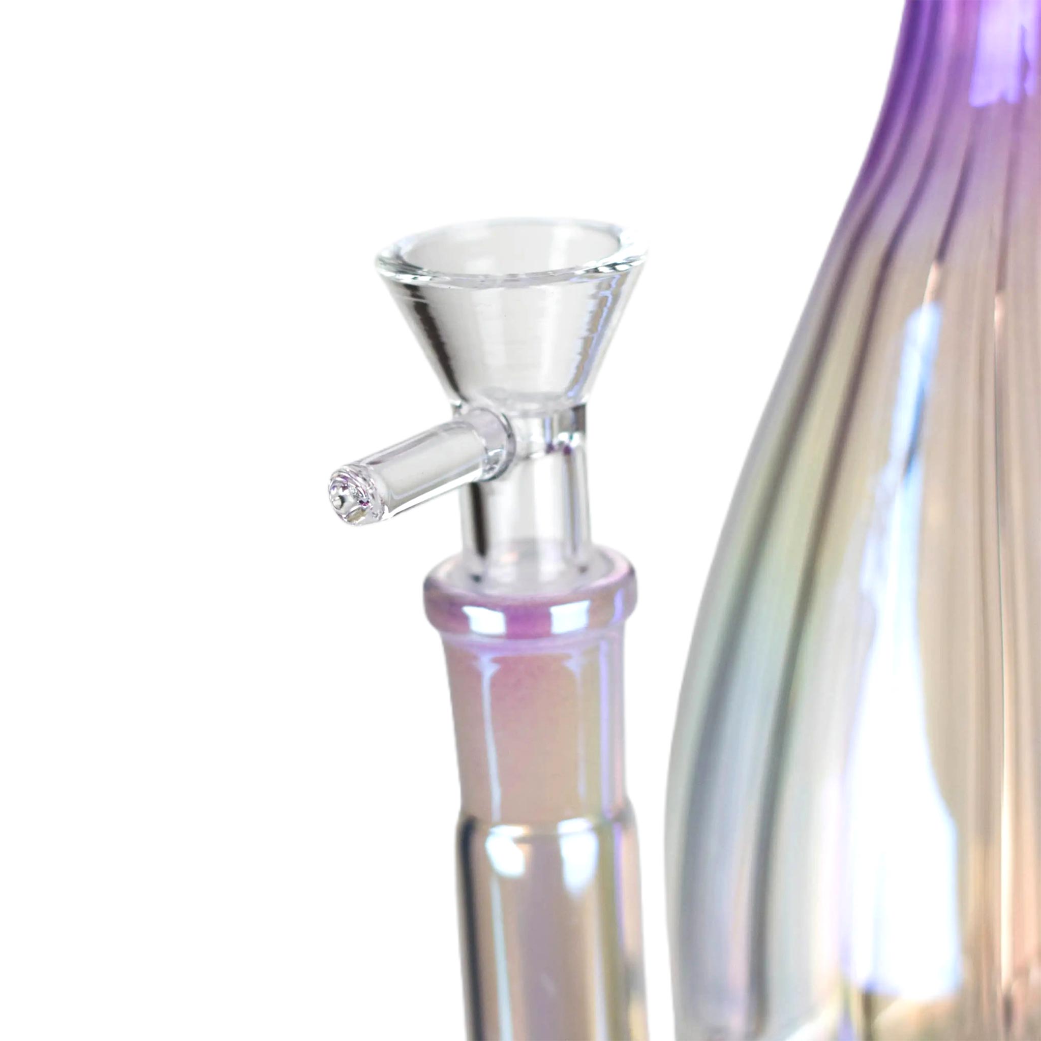 8.75&quot; Iridescent Mushroom Bong - inhalco