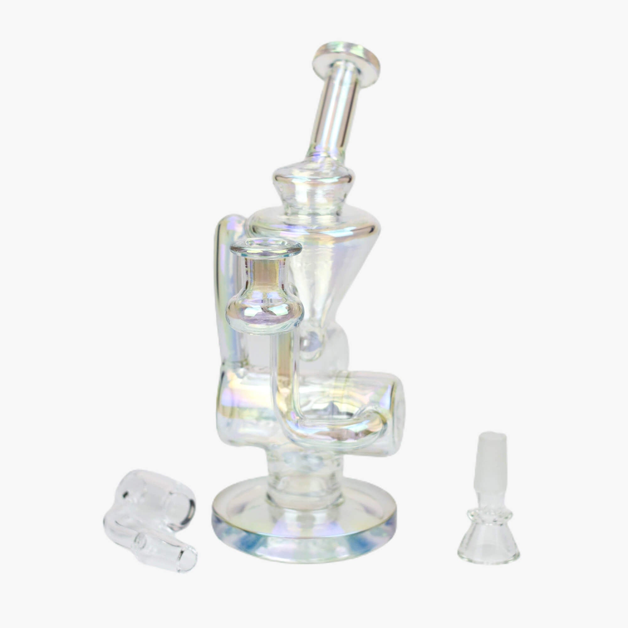 8&quot; Eelectroplated Glass Recycler Rig - INHALCO