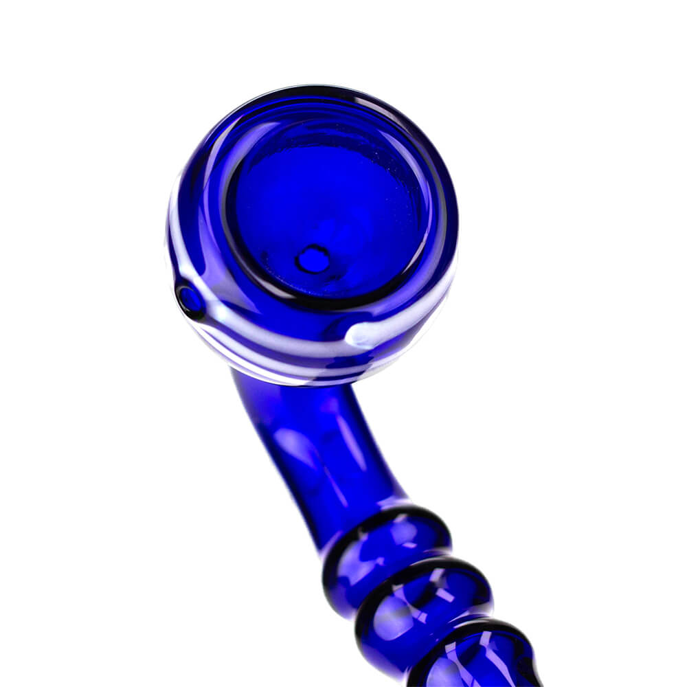 8&quot; Gandalf Blue Glass Hand Pipe Pack of 2 - INHALCO