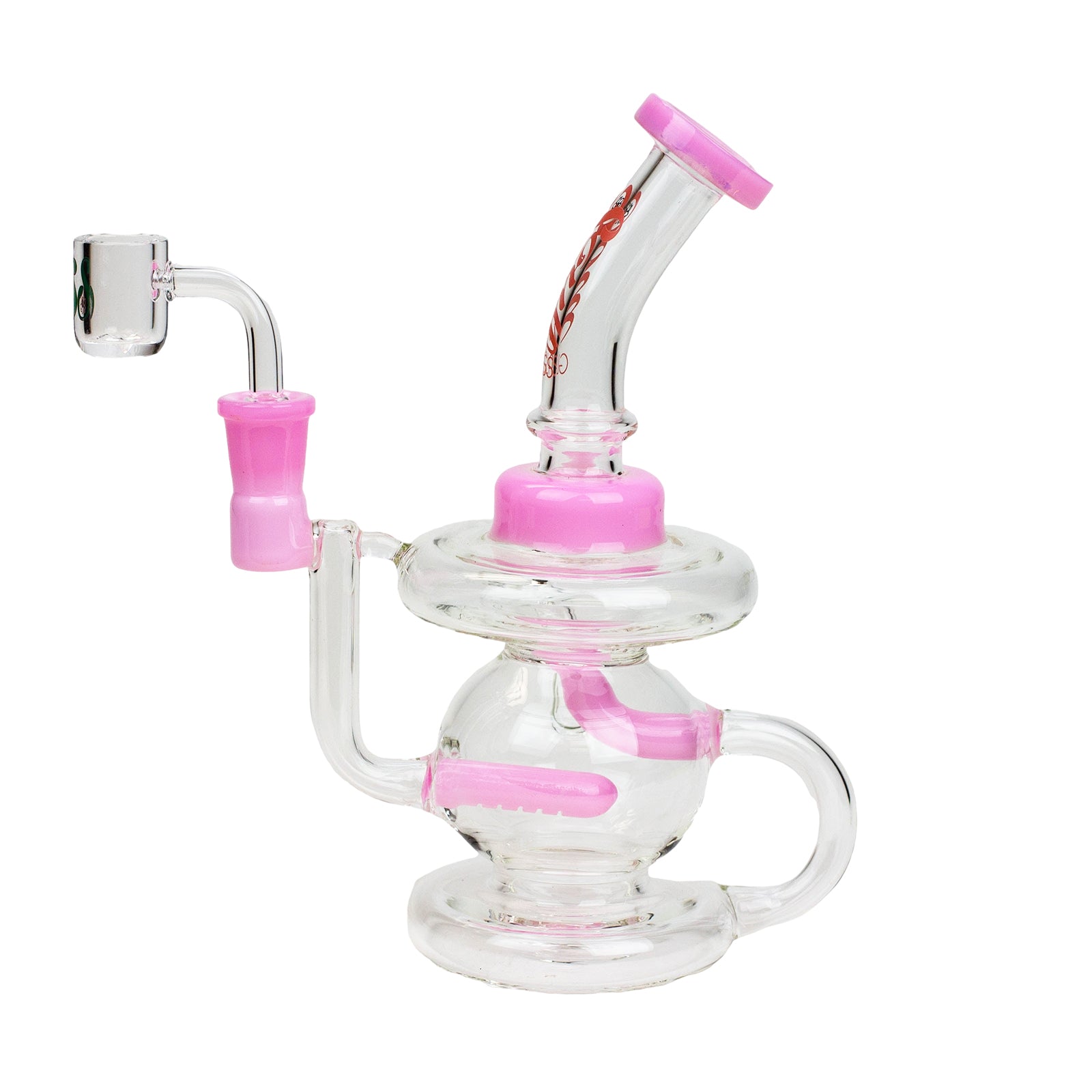 8&quot; Glass 2-in-1 Recycler Water Bong
