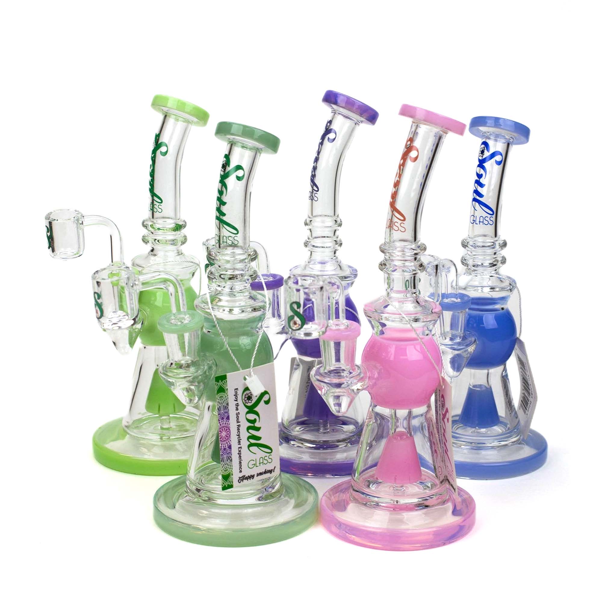 8&quot; SOUL Glass 2-in-1 Cone Diffuser Glass Bong