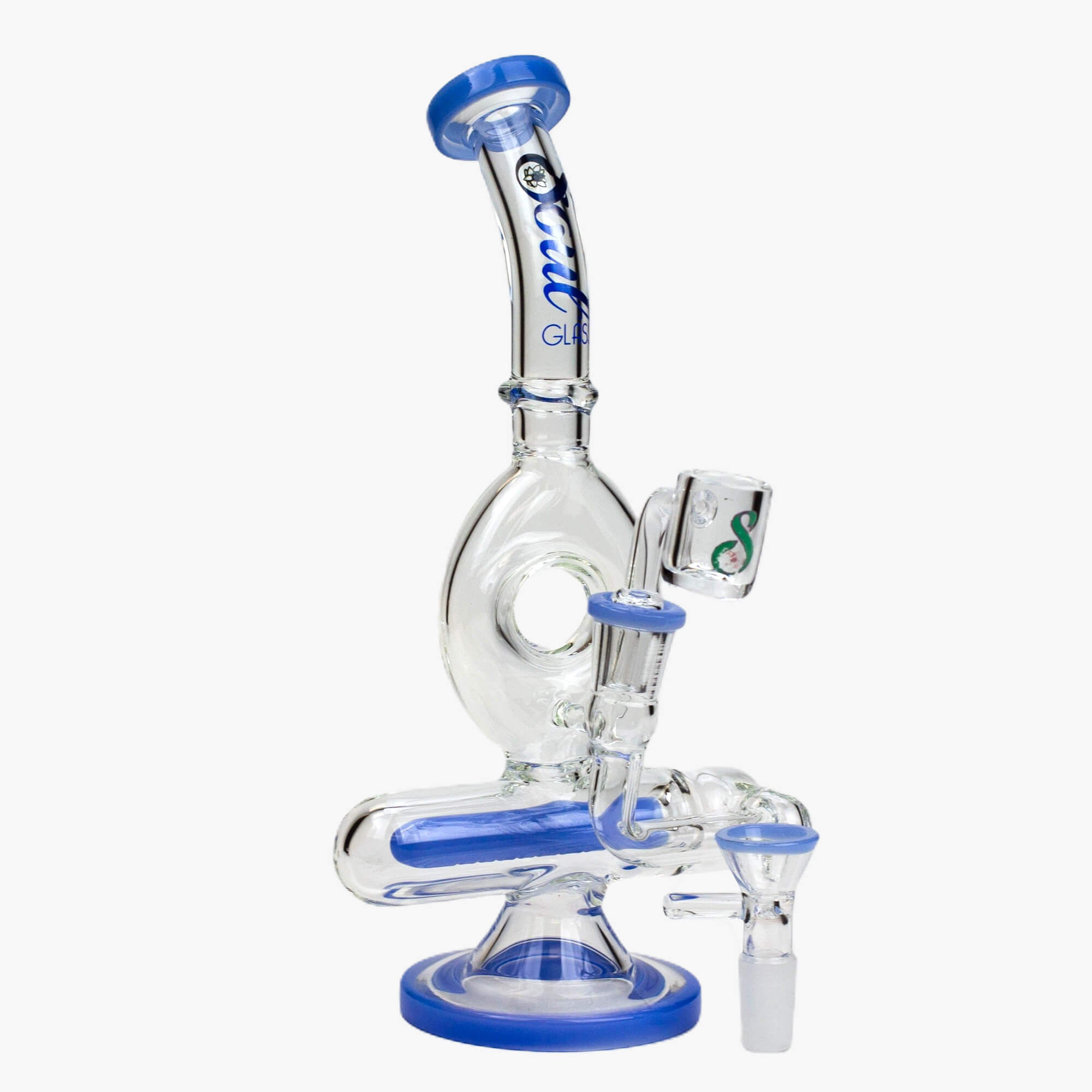8&quot; SOUL Glass 2-in-1 recycler bong