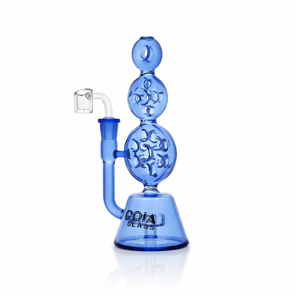 8" Triple Stack Swiss Perc Recycler Dab Rig
