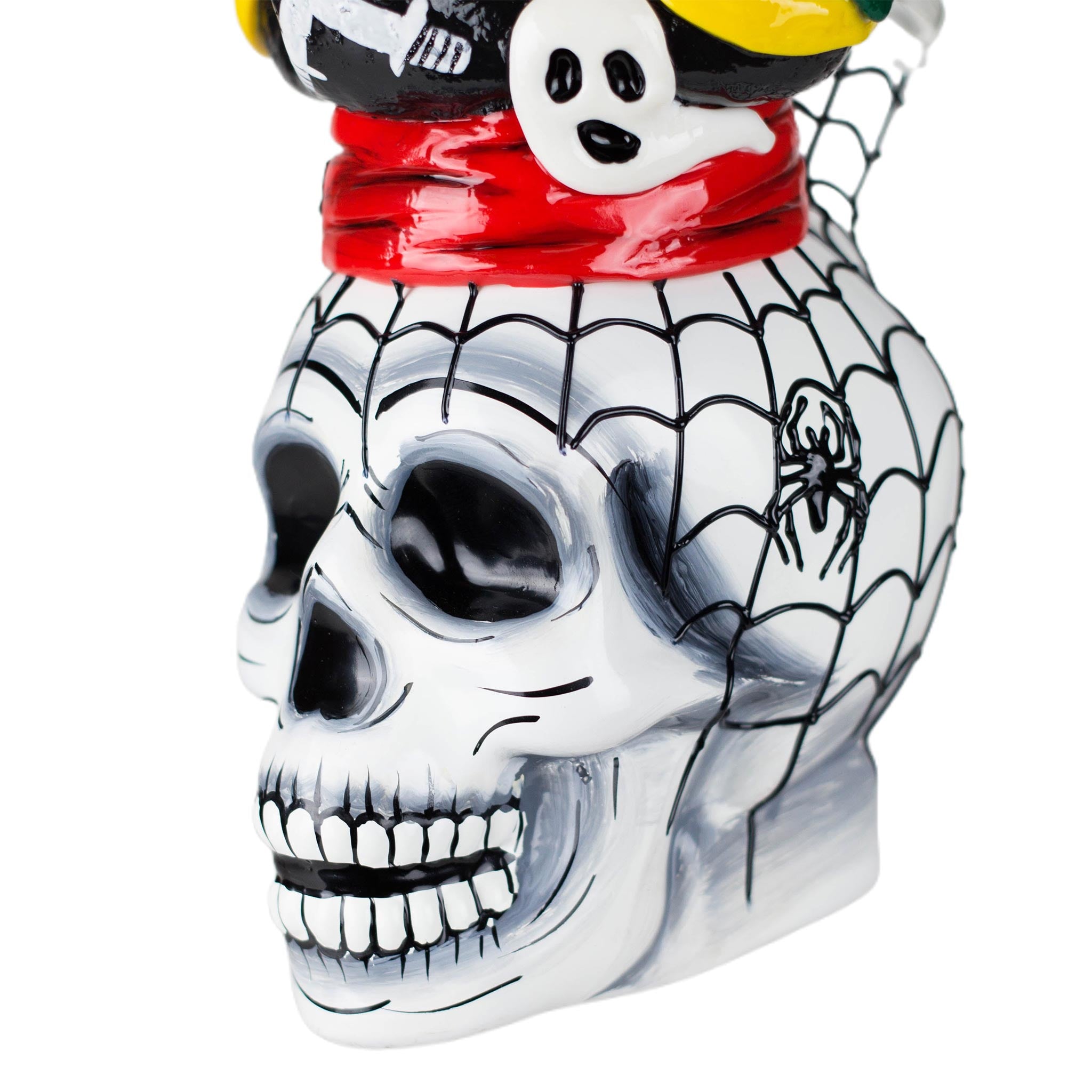 9&quot; Pirate Sugar Skull Bong - inhalco