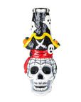 9" Pirate Sugar Skull Bong - inhalco