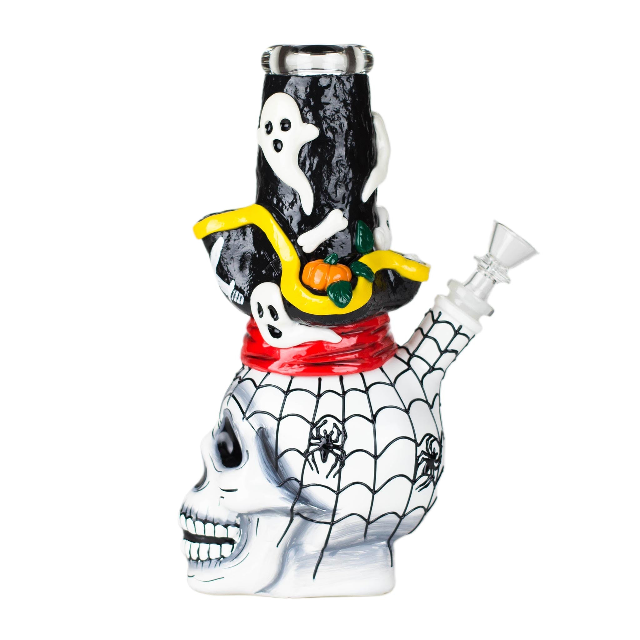 9&quot; Pirate Sugar Skull Bong - inhalco