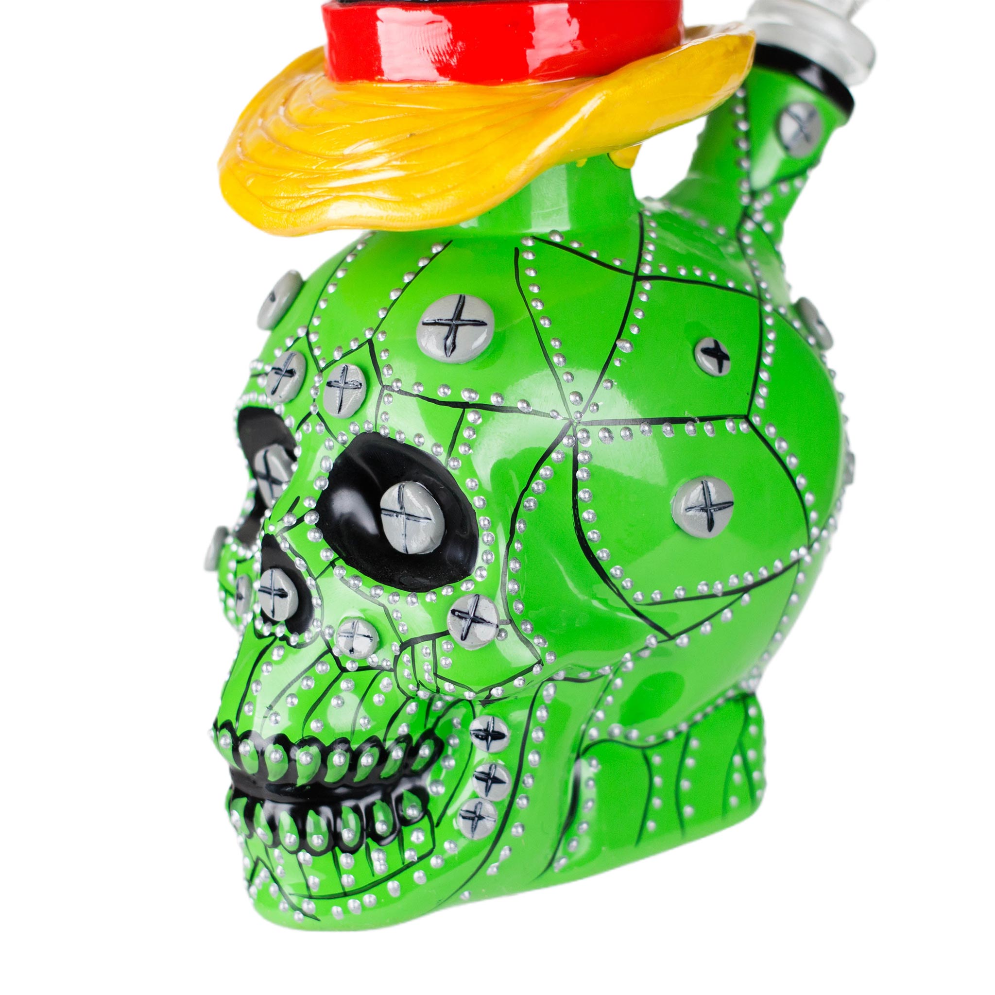 9&quot; Wizard Skull Water Pipe - inhalco