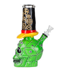 9" Wizard Skull Water Pipe - inhalco